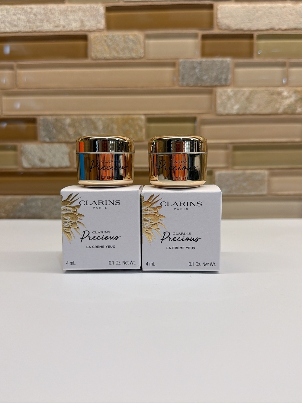 BNIB Clarins Precious La Crème Yeux Eye Cream Set (2 x 4ml)